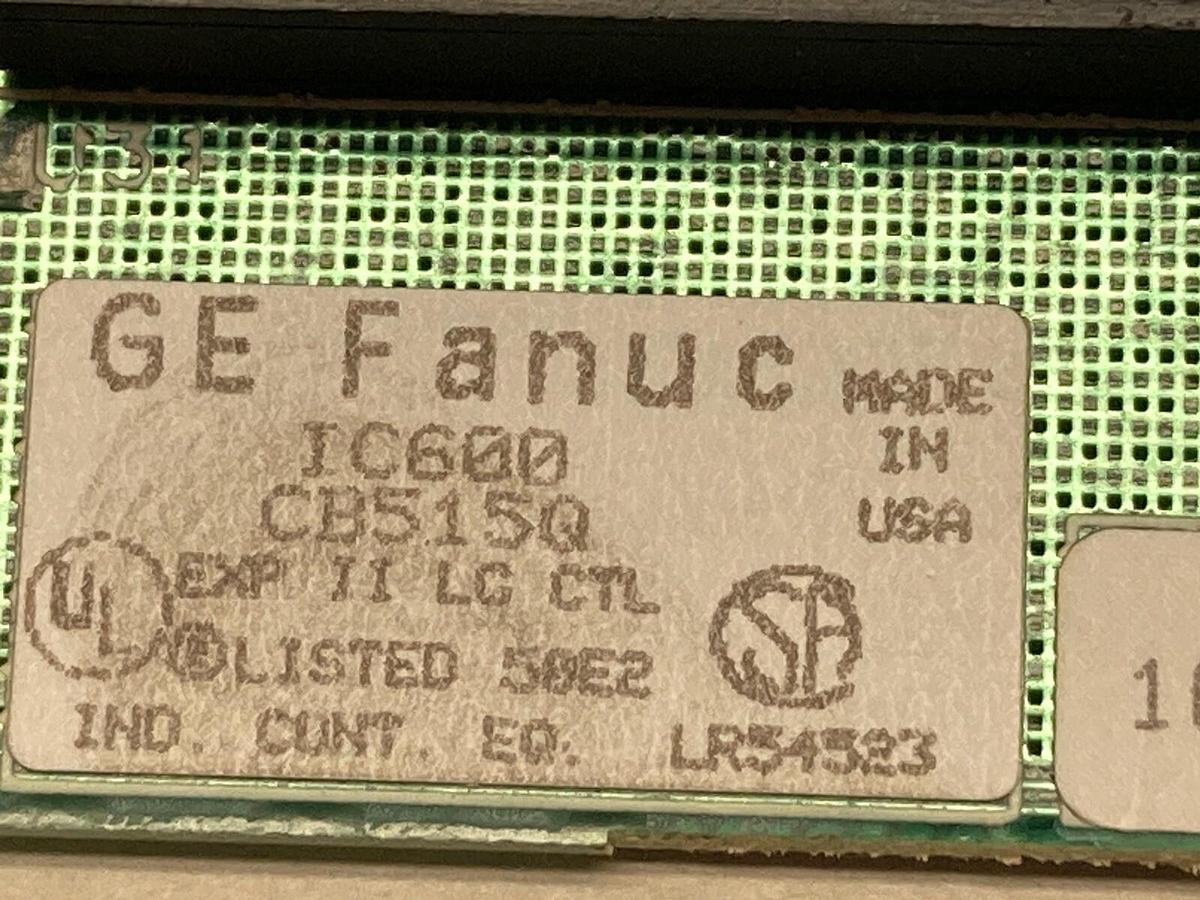 Used GE Fanuc,IC600CB515Q,Control Module