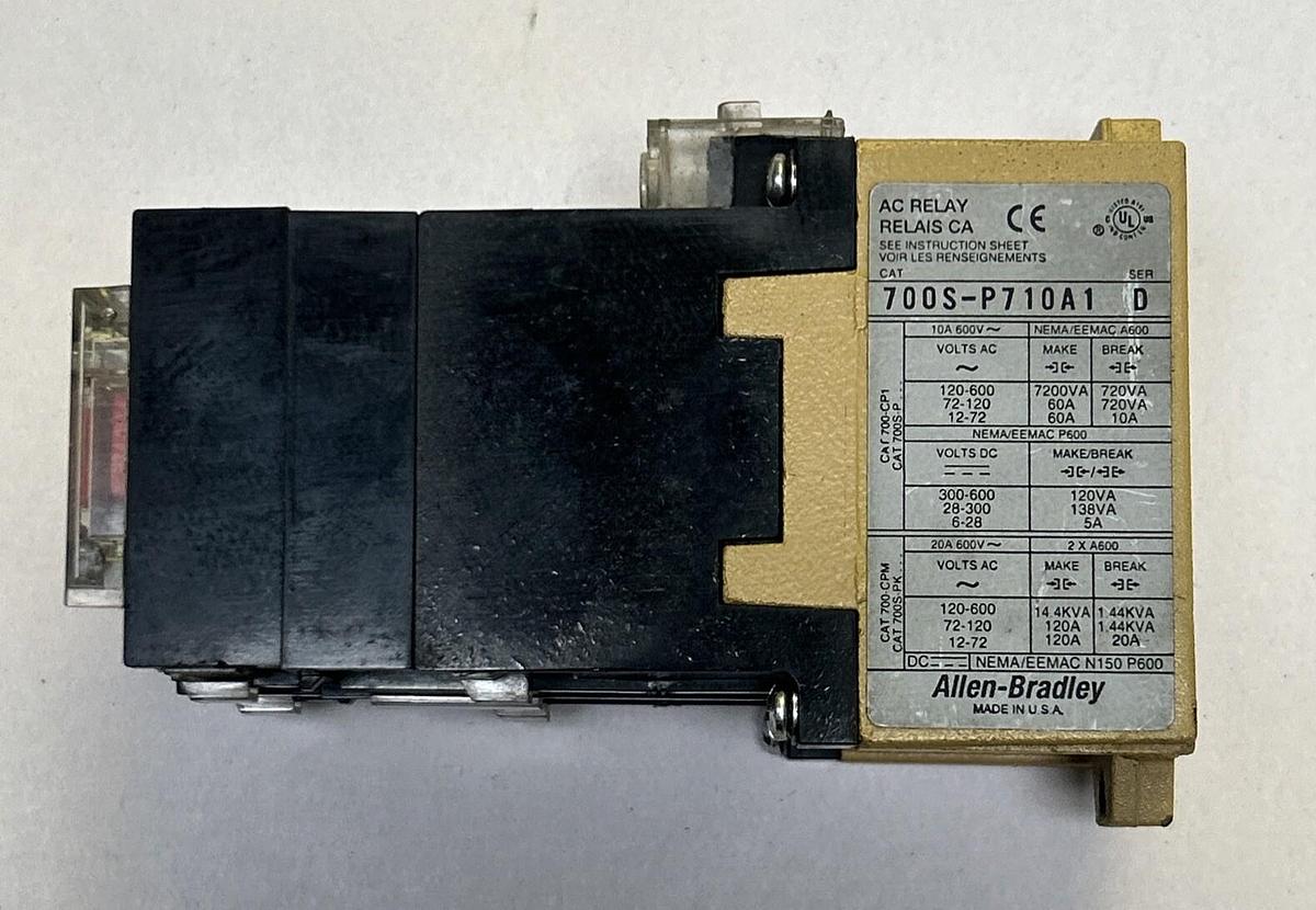 Used ALLEN BRADLEY,700S-P710A1,SAFETY CONTROL RELAY