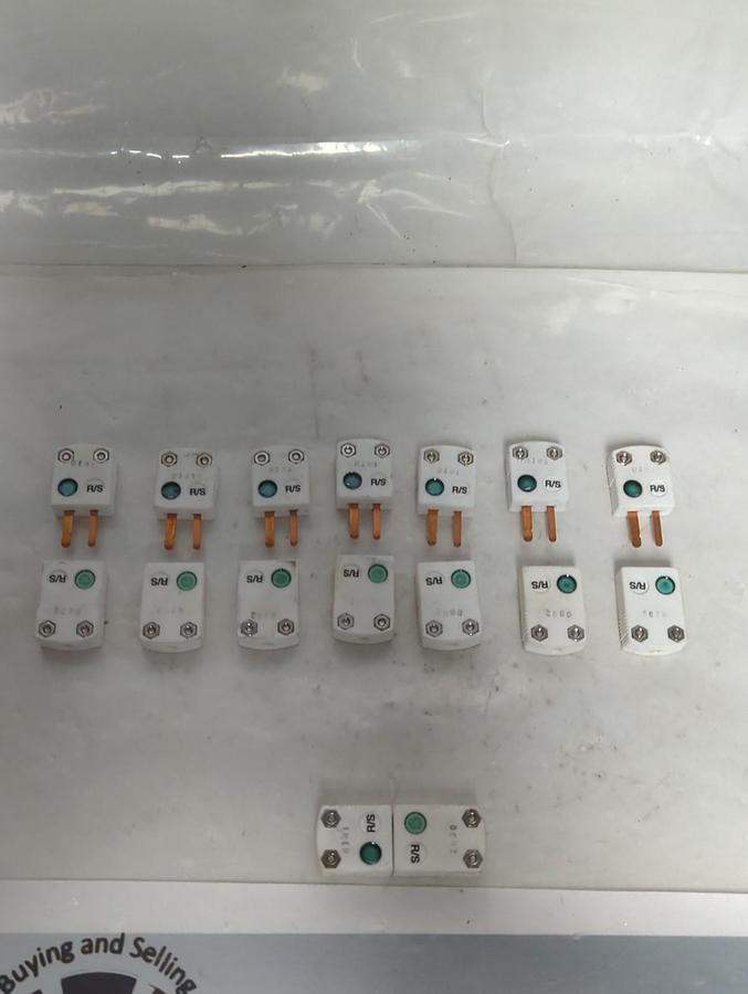 Used OMEGA,0002/0101,R/S CERAMIC THERMOCOUPLE FEMALE/MALE SETS LOT OF 8 PRE-OWNED