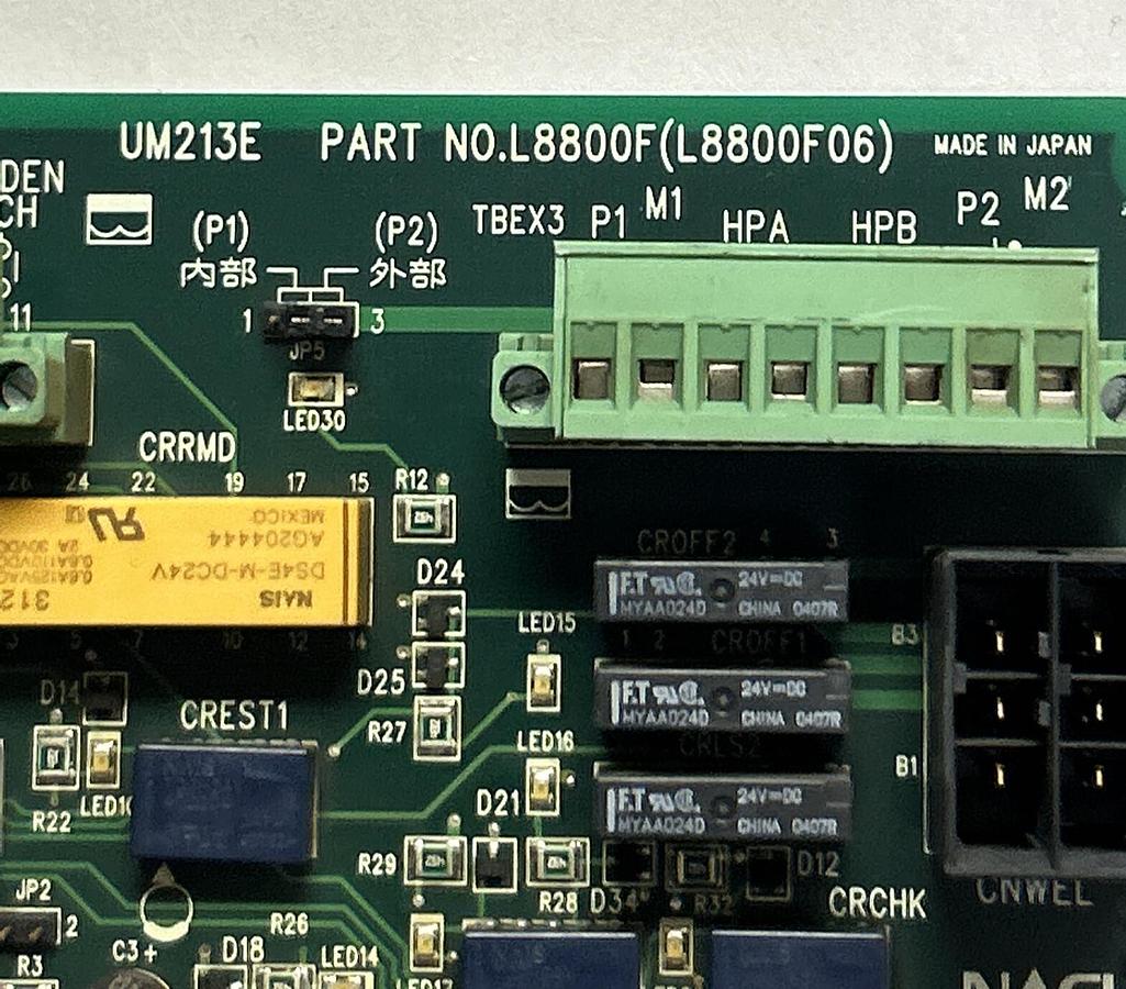 Used NACHI DAIHEN,UM213E L8800F L8800F06,RELAY CIRCUIT BOARD
