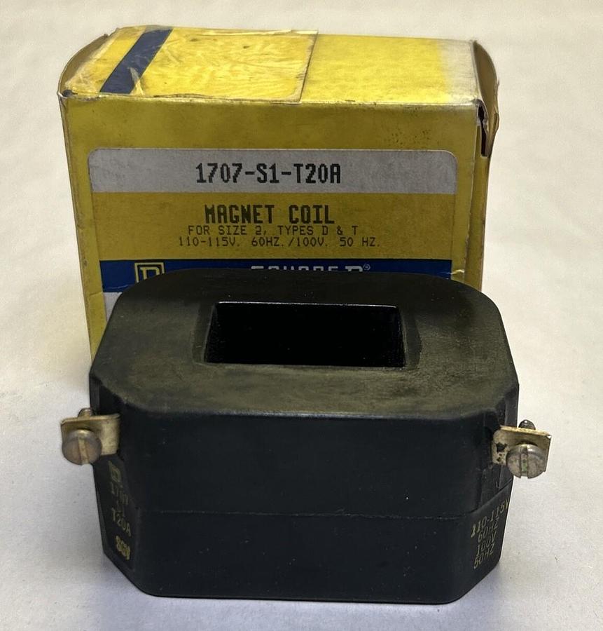 Used SQUARE D,1707-S1-T20A,MAGNET COIL 110-115V NEW