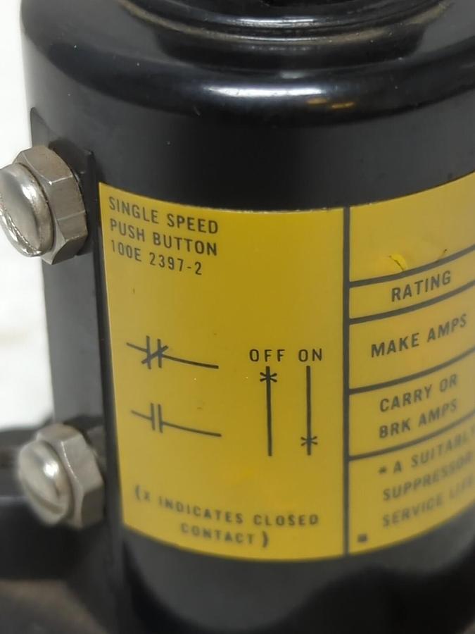 P&H,100E 2397-2,SINGLE SPEED PUSH BUTTON NOS