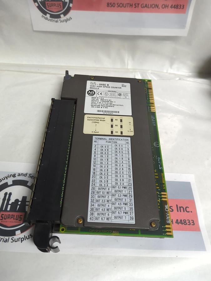 Used ALLEN BRADLEY,1771-VHSC B,VERY HIGH SPEED COUNTER MODULE PRE-OWNED