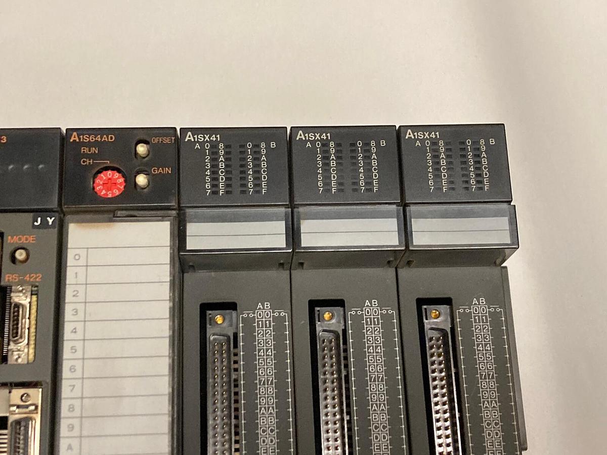 Used Mitsubishi,A1S61PN A2USHCPU-S1 A1SJ61BT11 A1SD75M3 A1S64AD,Rack Assembly