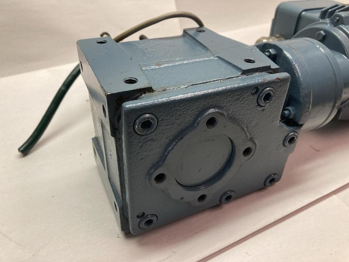 Used Leroy Somer,LS56M/T,Motor With 6R4691 D16 003 Gear Box