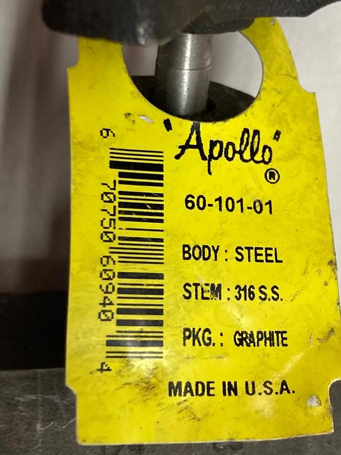 Used Apollo,60-101-01,Steel Flow Control Valve 1/4 Inch 10000 PSI