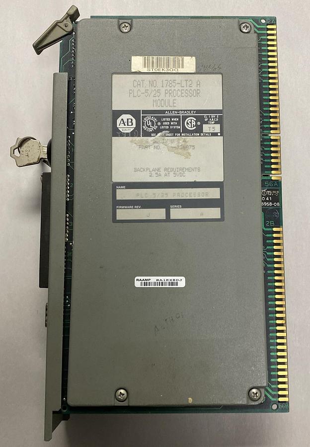 Used ALLEN BRADLEY,1785-LT2,SER A PLC-5/25 PROCESSOR MODULE
