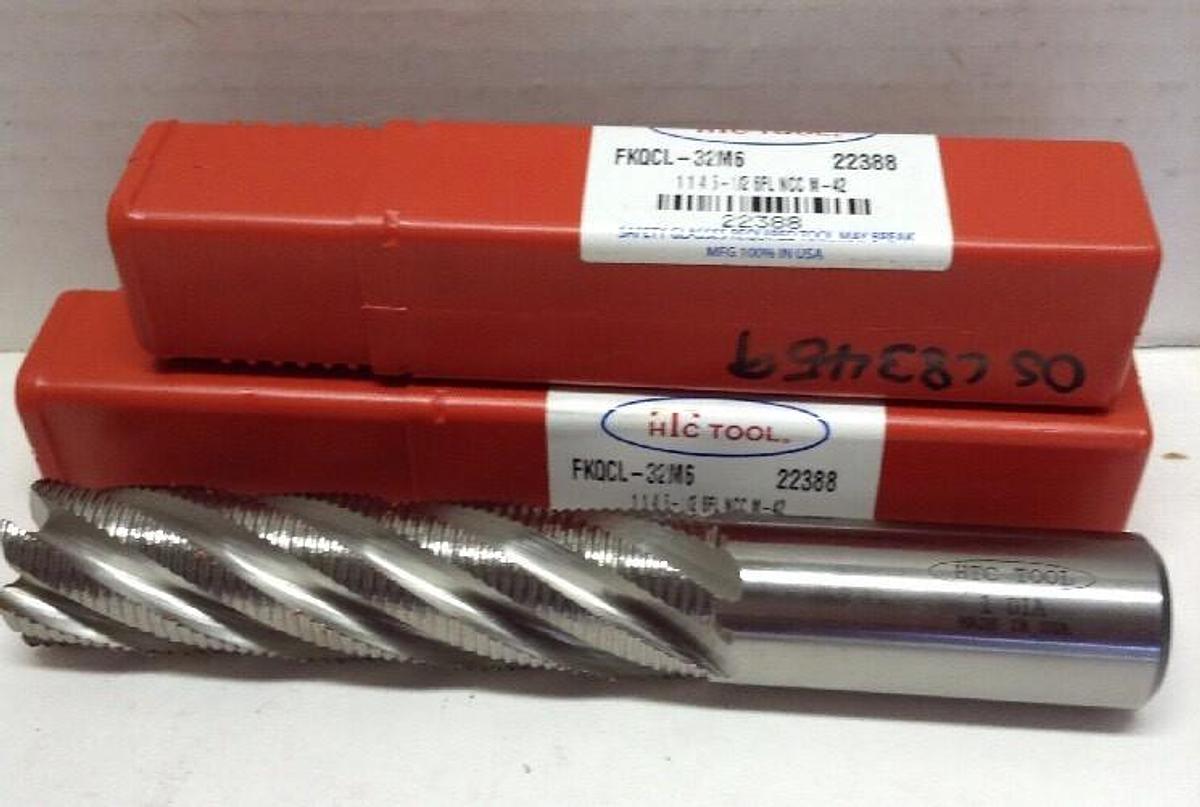 HTC,FKQCL-32M6,Tool Hog Mill Drill Bit Six-Flute 4-Inch length 1-Inch Diameter