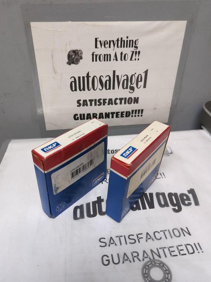 SKF,6210 2RSJEM,DEEP GROOVE BALL BEARING 50MM BORE LOT OF 2 SEALED BOXES