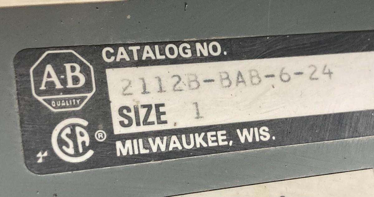 Used Allen-Bradley,2100 2112B,Size 1 Fused MCC 12 Inch Starter Bucket