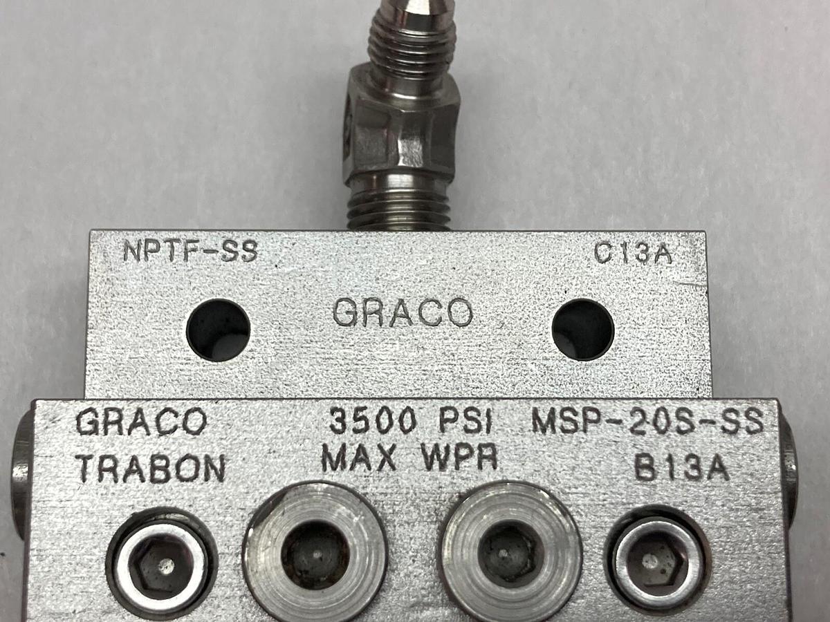Graco,NPTF-SS,C13A Divider Valve Block