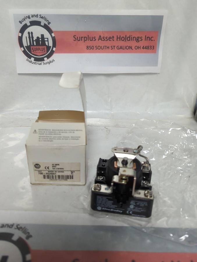 ALLEN BRADLEY,700-HG46A1,CONTROL RELAY 120V 50/60HZ NOS