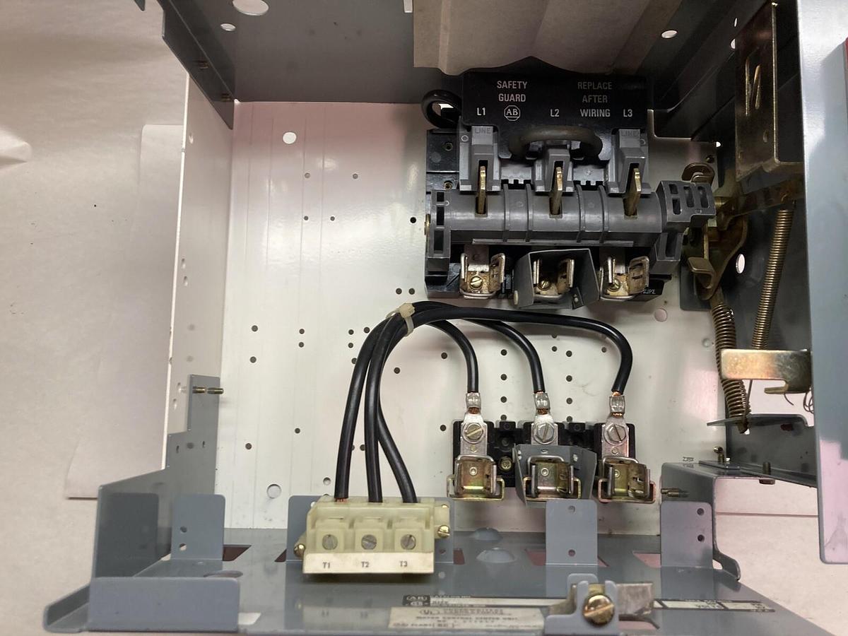 Used Allen-Bradley,2100 2192F,60 Amp 12 Inch Fused MCC Disconnect Feeder Bucket