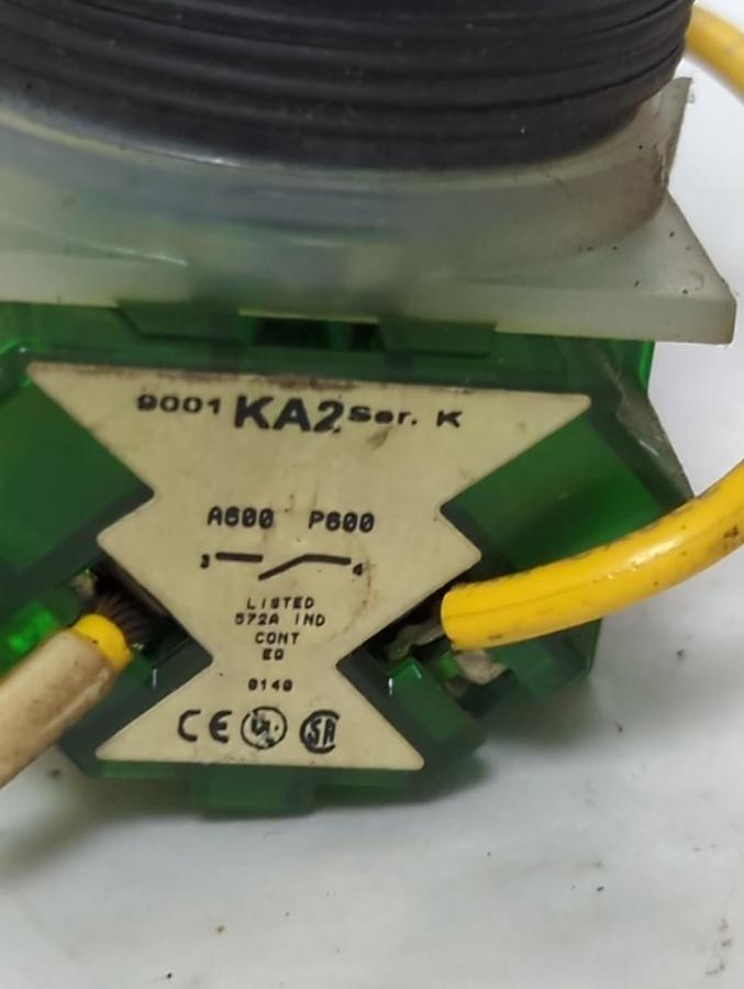 Used SQUARE D,9001 KA2,SERIES K SELECTOR SWITCH ASSEMBLY PRE-OWNED