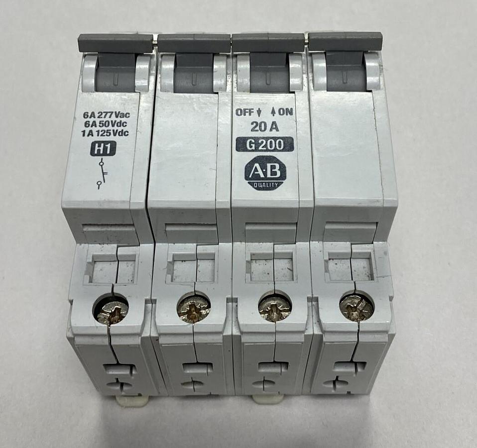 Used ALLEN BRADLEY,1492-CB3,SER B CIRCUIT BREAKER 20A
