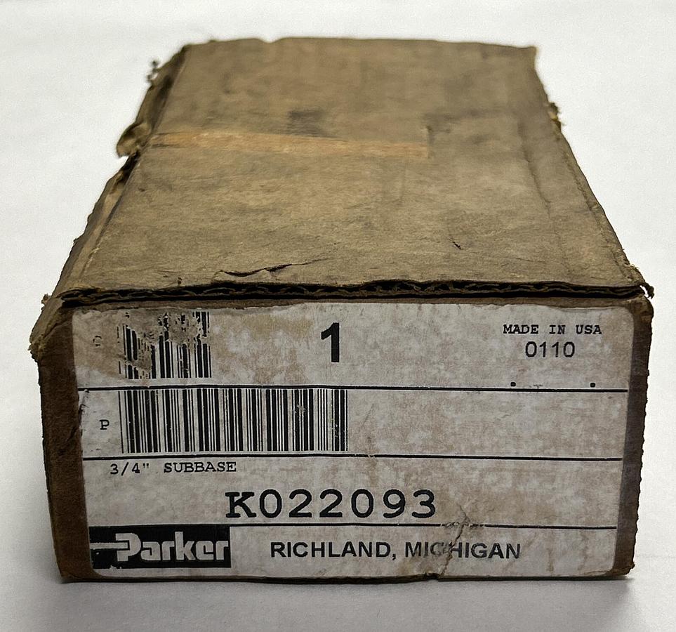 PARKER,K022093,SUBBASE 3/4 INCH NPT NOS