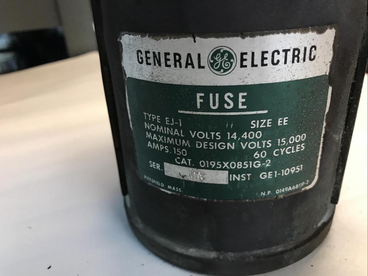 GENERAL ELECTRIC,0195X0851G-2,Fuse EJ-1 SIZE EE 150Amps NOS