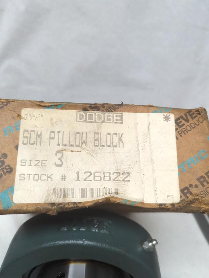 DODGE,126822,PILLOW BLOCK BEARING 3 INCH BORE NOS