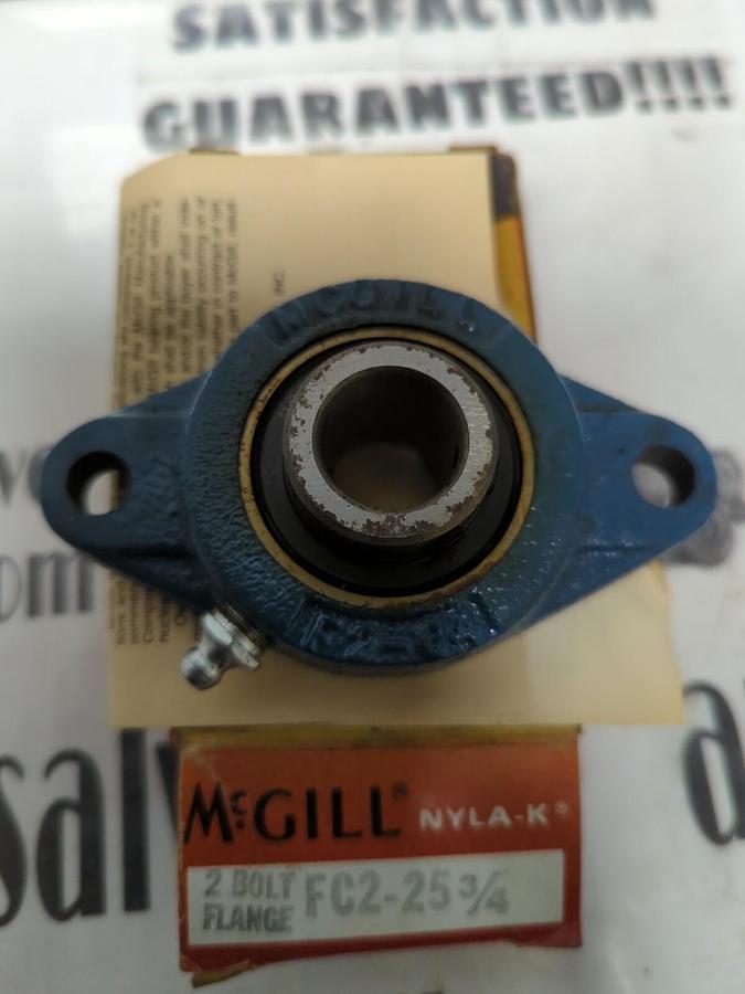 MCGILL,FC2-25 3/4,FLANGE MOUNT BEARING 2-BOLT BASE  NOS