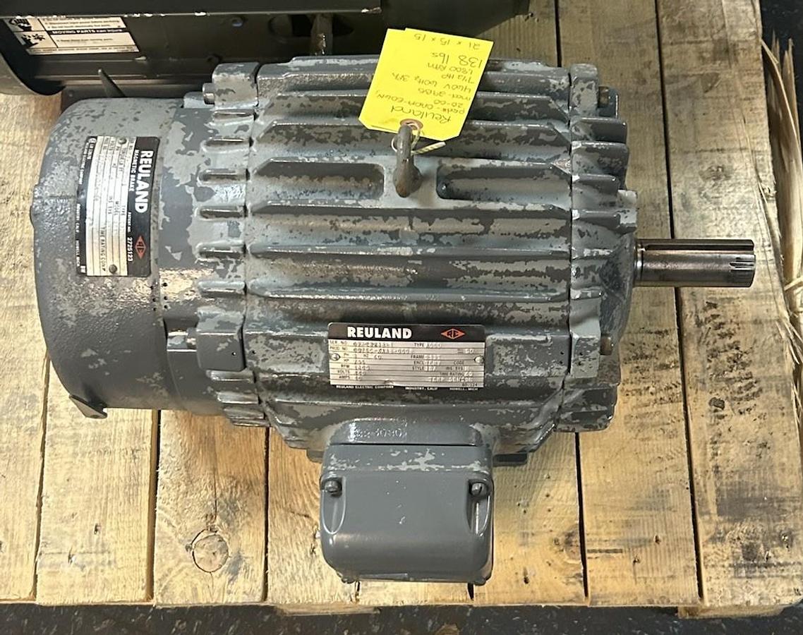Used REULAND,0075C-XAAB-0008,BRAKE MOTOR 7.5HP 460V 1800RPM 3PH 213T FRAME
