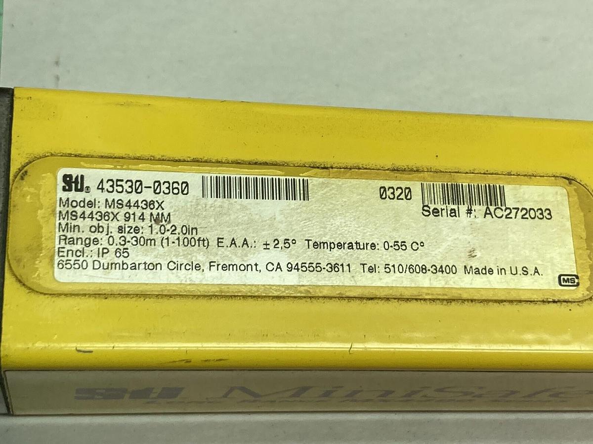 Used STI,MS4436X,Safety Light Curtain Transmitter