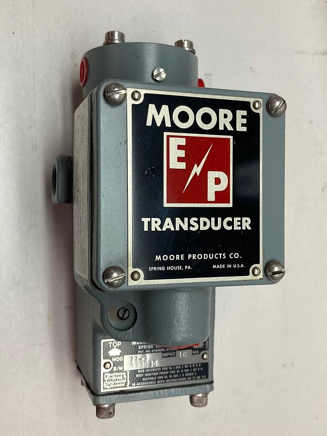 Moore Products,Model 77-3,Transducer 16ma