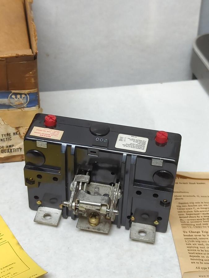 WESTINGHOUSE,HKA2200T,TRIP UNIT 2-POLE 200 AMP NOS