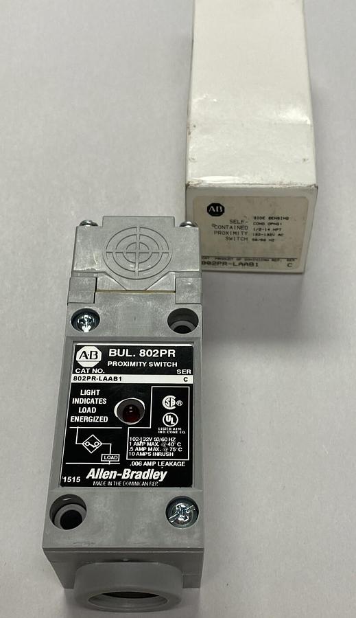 Used ALLEN BRADLEY,802PR-LAAB1,SER C PROXIMITY SWITCH NEW