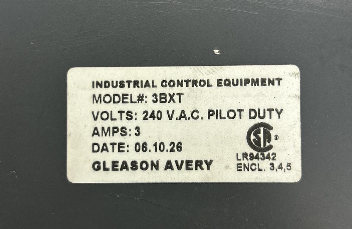 GLEASON AVERY,3BXT,THREE BUTTON CONTROL STATION NOS