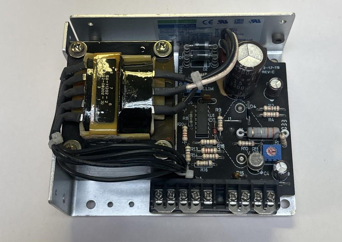 Used EMERSON SOLA,SLS-12-017T,POWER SUPPLY