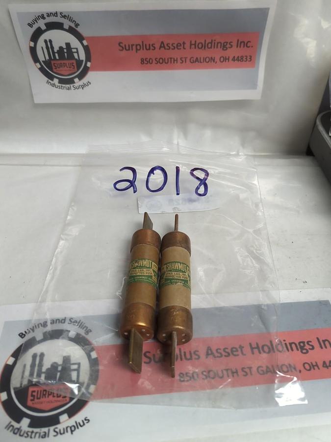 Used CHASE SHAWMUT,2018,FUSE 70 AMP LOT OF 2 PRE-OWNED