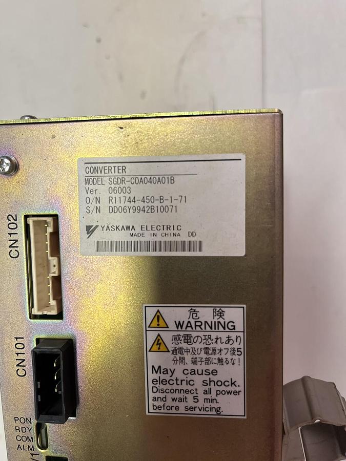 Used YASKAWA,SGDR-C0A040A1B,DC CONVERTER