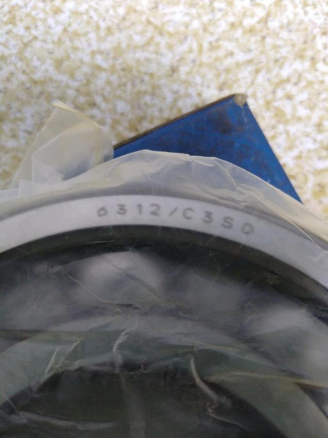 Used SKF,6312/C3SO,Deep Groove Ball Bearing NOS