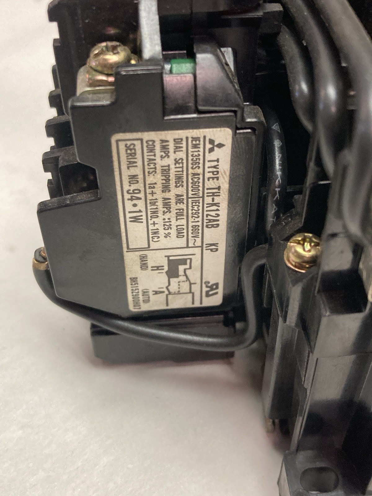 Used Mitsubishi,S-KR11,Reversing Starter Contactor Assembly 220-440V