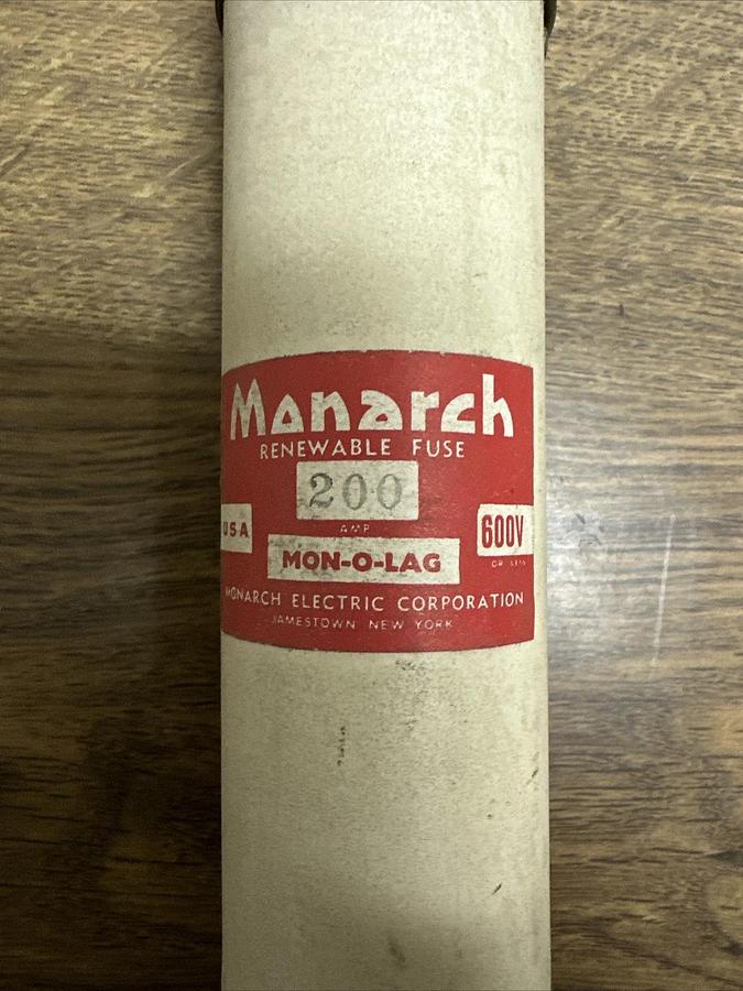 Monarch,200AMP,Mon-O-Lag Renewable Fuse 600V