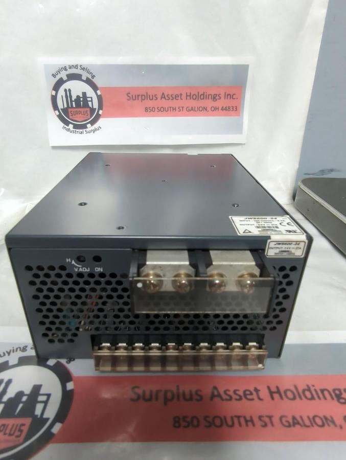 Used LAMBDA,JWS600-24,POWER SUPPLY 100-240VAC-8.2A PRE-OWNED