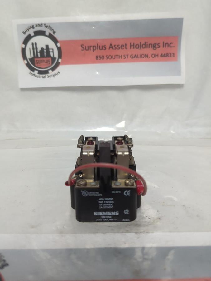 Used SIEMENS,3TX7130-ORF13,POWER RELAY 120VAC PRE-OWNED