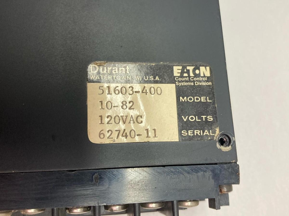 Used Eaton Durant,Model 51603-400,Solid State Indicator 120Vac