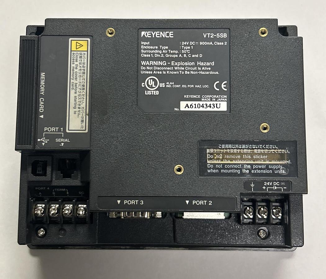 Used KEYENCE CORP,VT2-5SB,OPERATOR INTERFACE