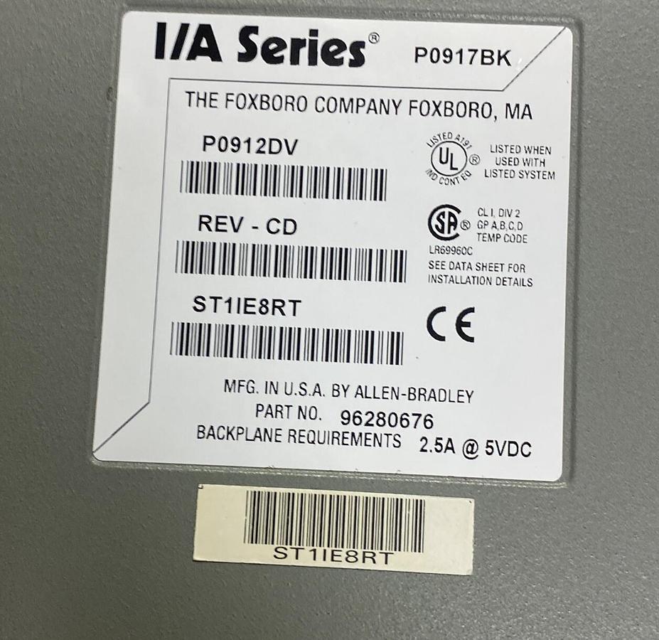 Used ALLEN BRADLEY,P0912DV,CPU PROCESSOR MODULE REFURBISHED