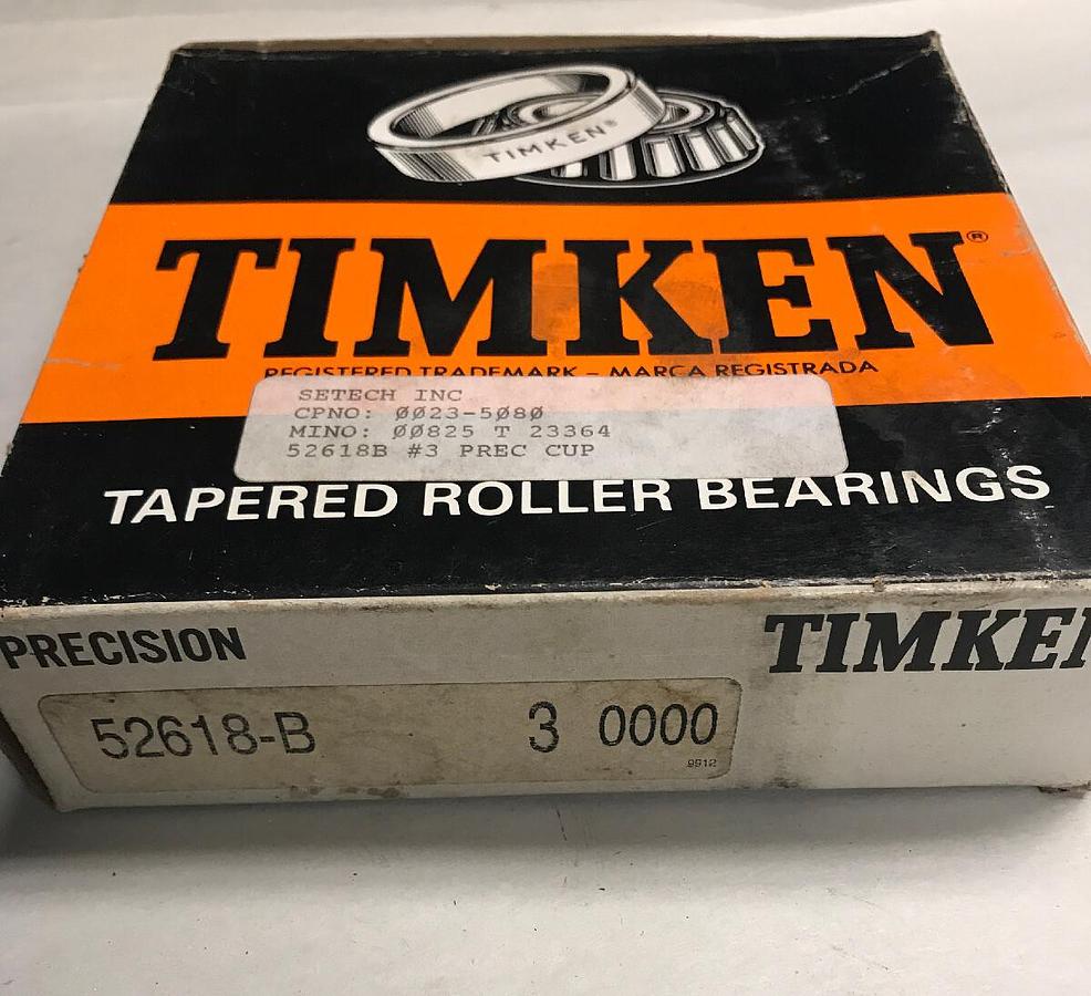 Used TIMKEN,52618-B,PRECISION BEARING CUP 30000
