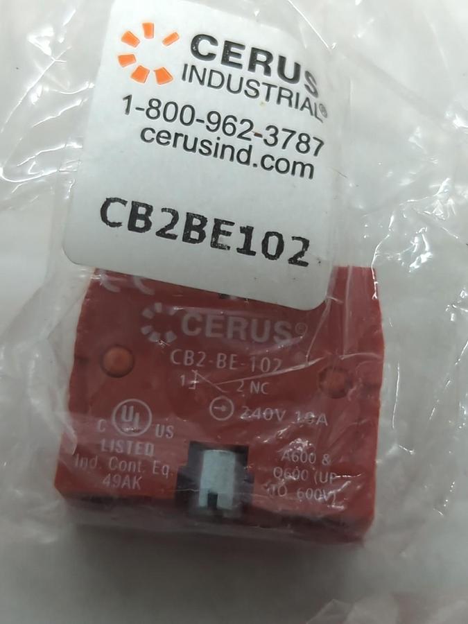 CERUS,CB2BE102,CONTACT BLOCK 240V 10A LOT OF 22 NOS