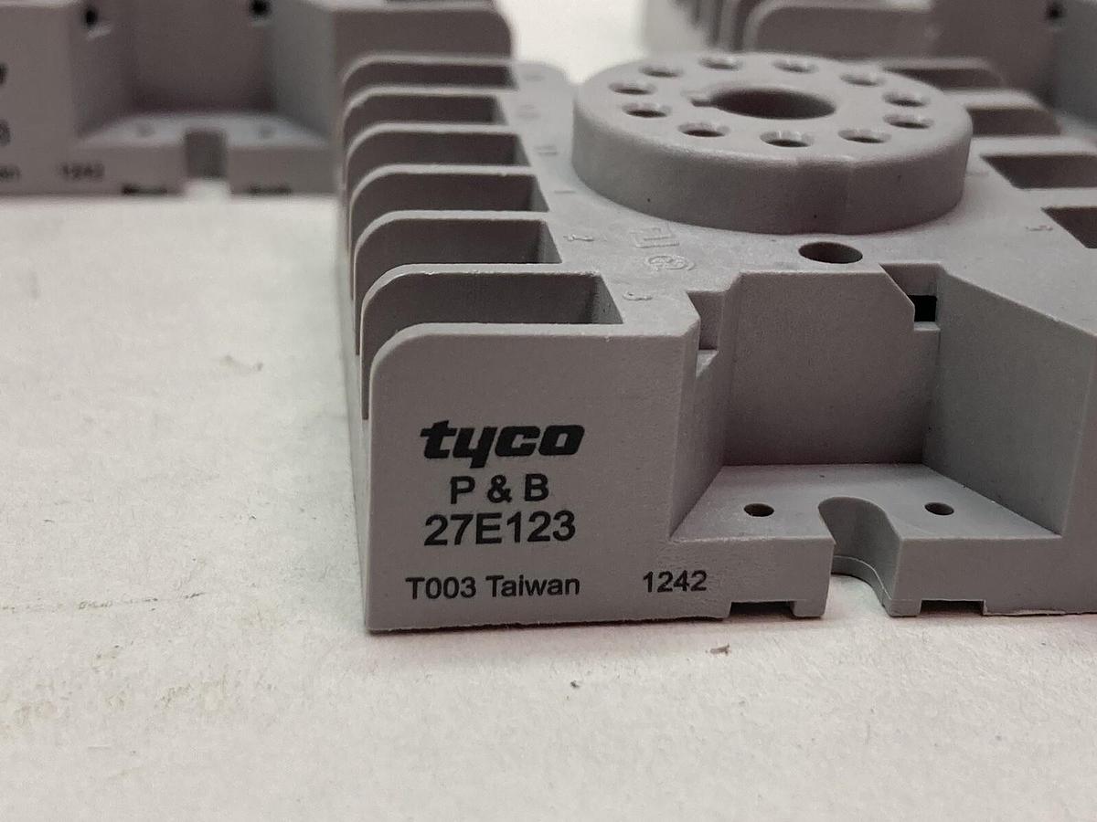 Tyco,27E123,Relay Base LOT OF 3