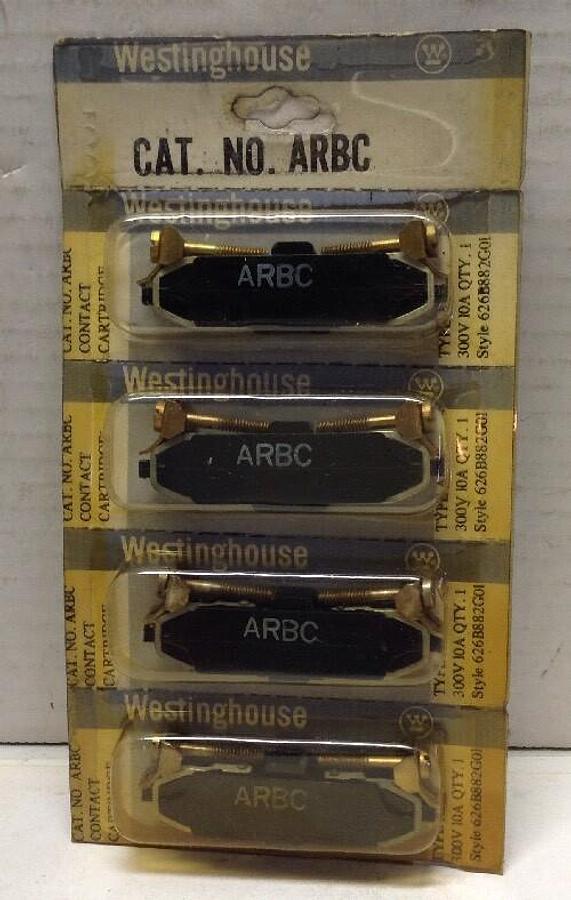 Westinghouse,ARBC,Contact Cartridge Pack of 4 300V 10A