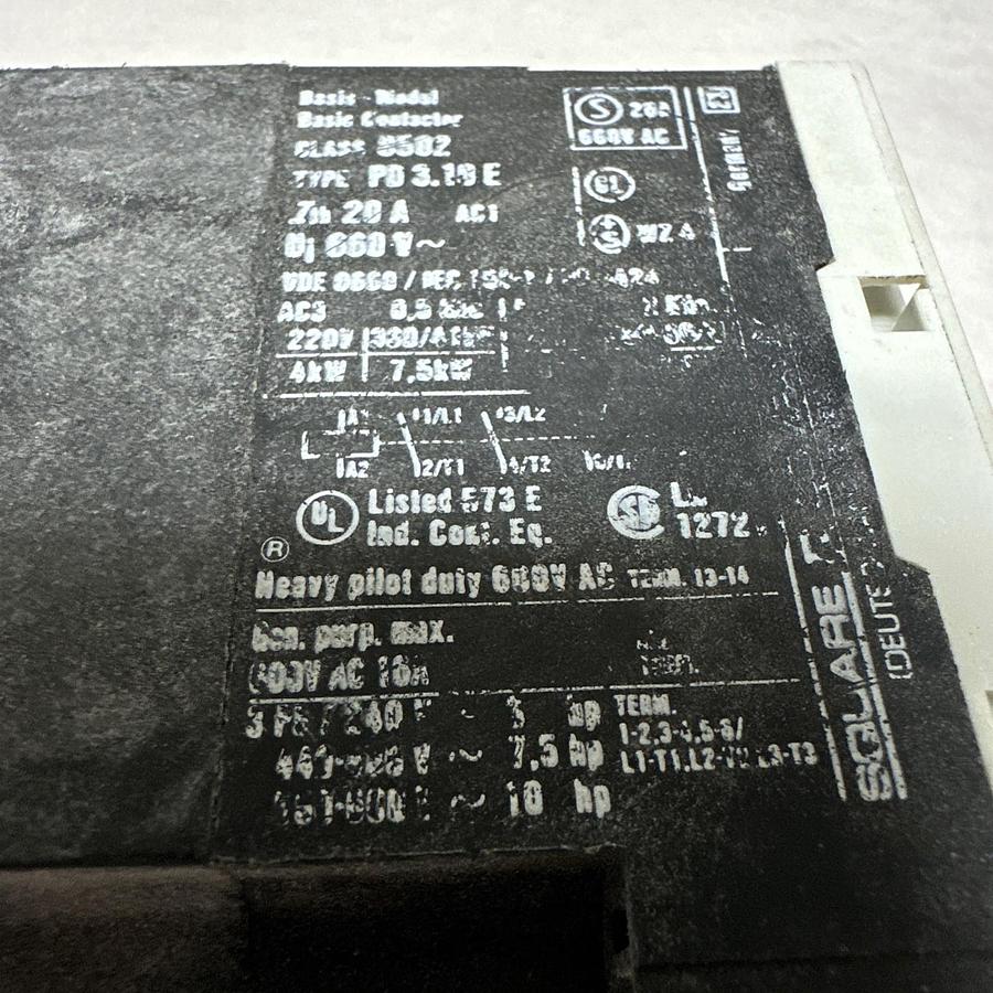 Square-D,PD 3.10E,Basic Contactor