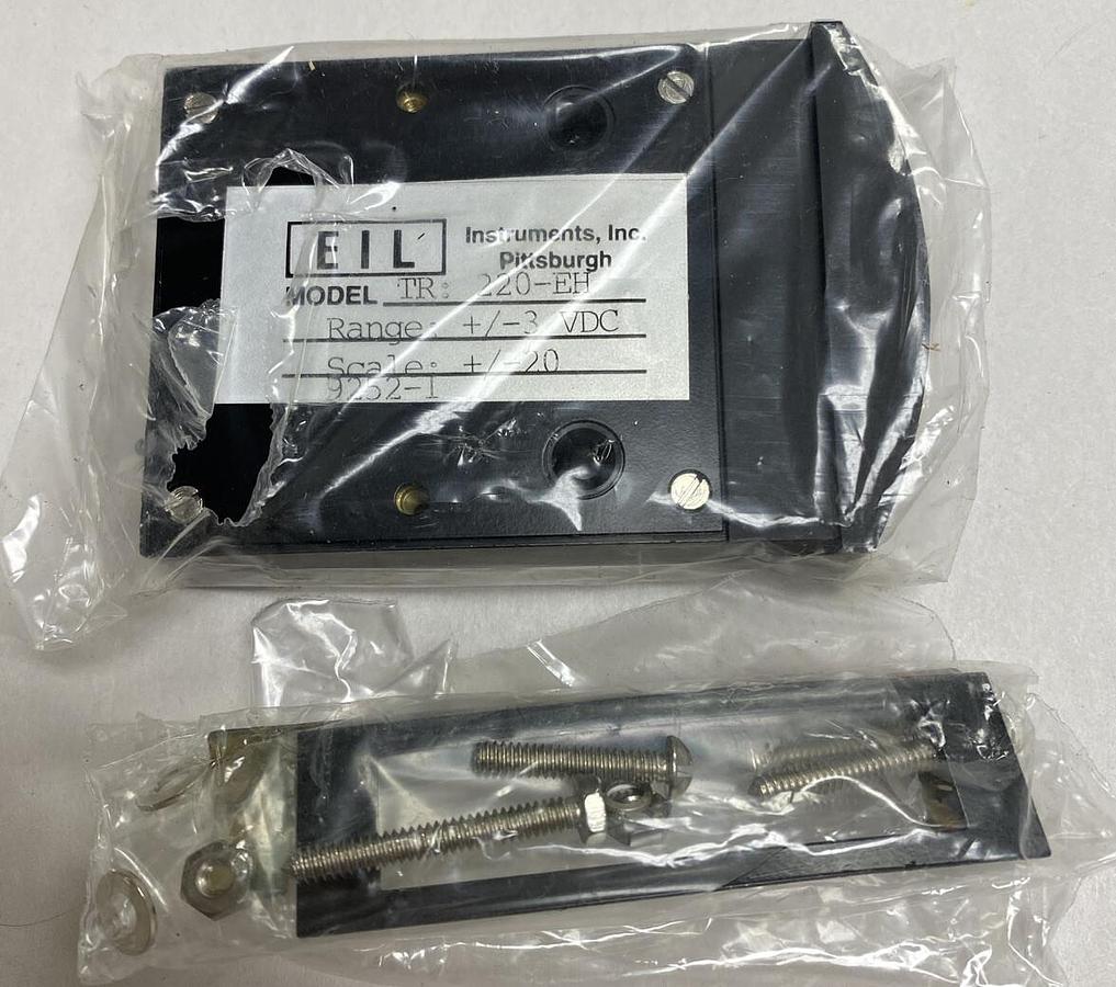 Used EIL Instruments,TR:220-EH,Scale Range +/-3 VDC Scale +/-20 2000OHMS/Volt NOS