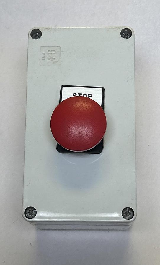 SAREL,IP55,RED PUSHBUTTON ENCLOSURE NOS