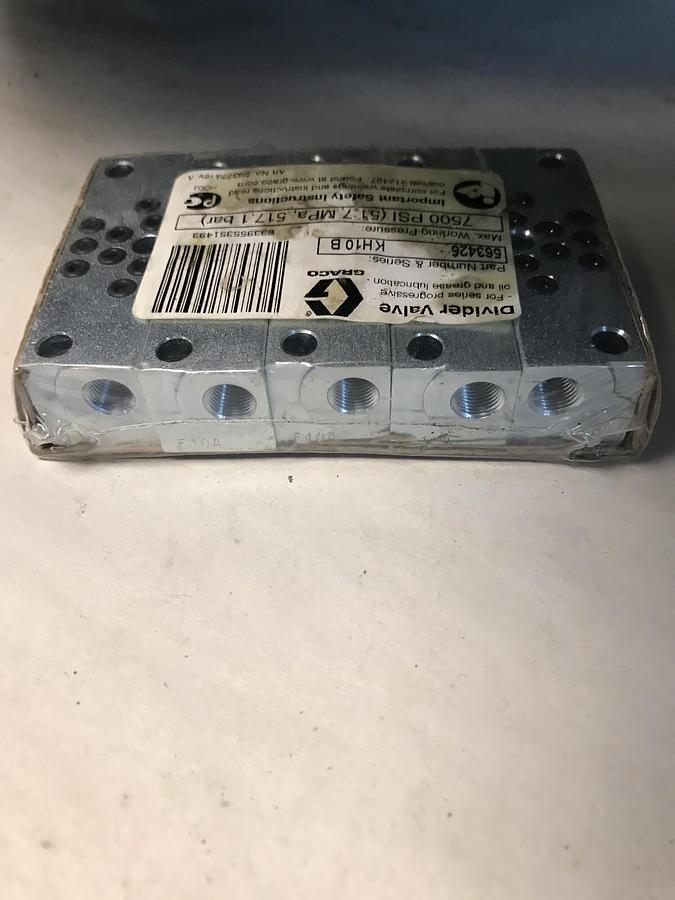 Used Graco,56345,Divider Valve  Series KH10B 7500PSI a sealed pack of 5 NOS