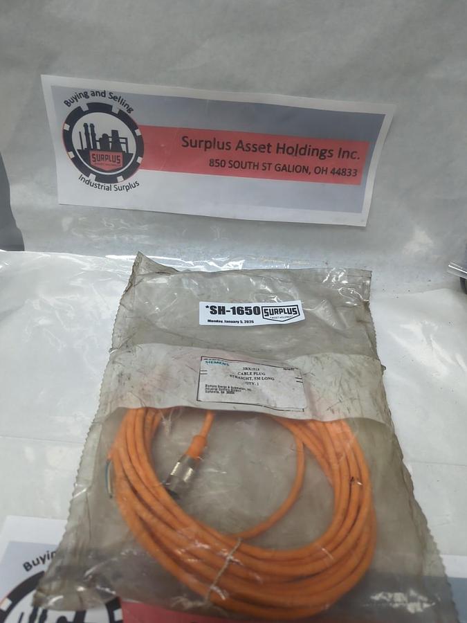 SIEMENS,3RX1513,CABLE PLUG STRAIGHT 5M LONG NOS
