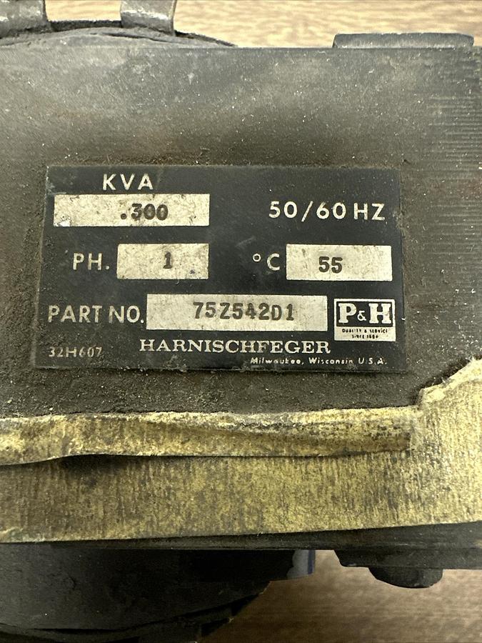 Used Harnischfeger,75Z542D1,.300KVA Transformer